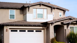 Modern stucco home exterior painting