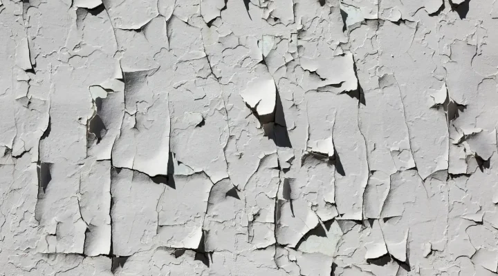 Home exterior showing peeling paint